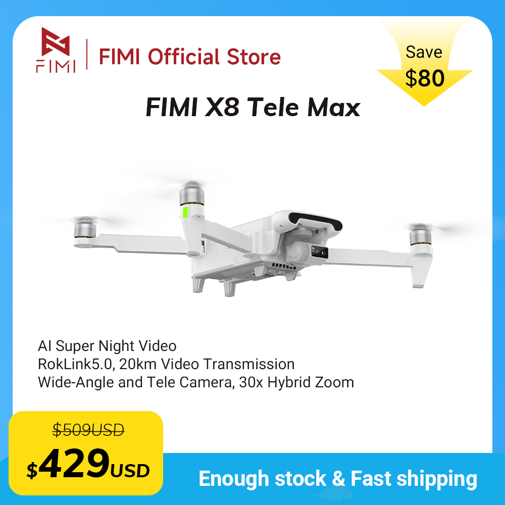 FIMI X8 Tele Max new drone Wid - огляд і ціна Drone Thermal Imaging