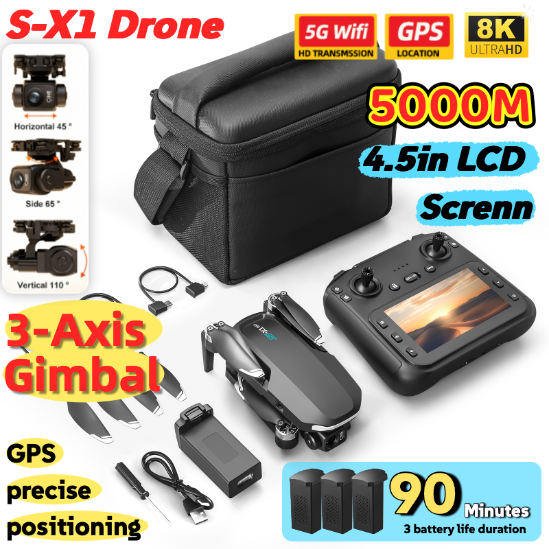 S-X1 MAX GPS Drone with 3-Axis - огляд і ціна Drone Multispectral