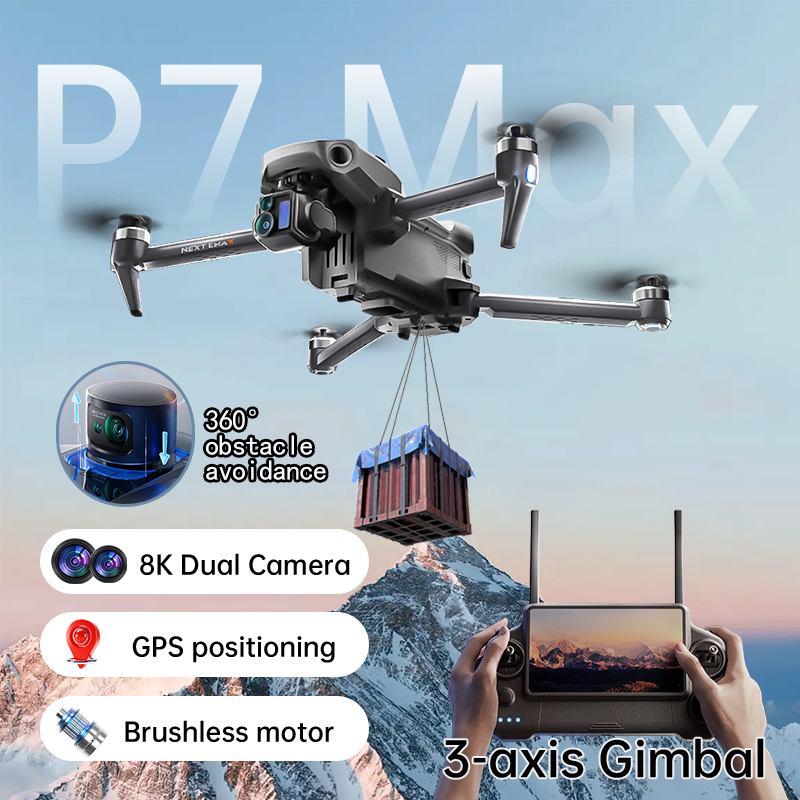 NEW P7 Max Drone 8K Camera GPS - огляд і ціна Drone Photogrammetry