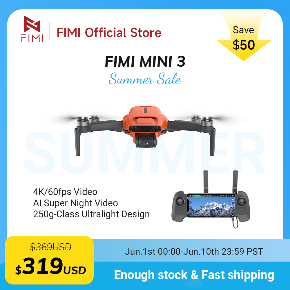 FIMI MINI 3 Camere drone 4K 60 - огляд і ціна Drone Mapping