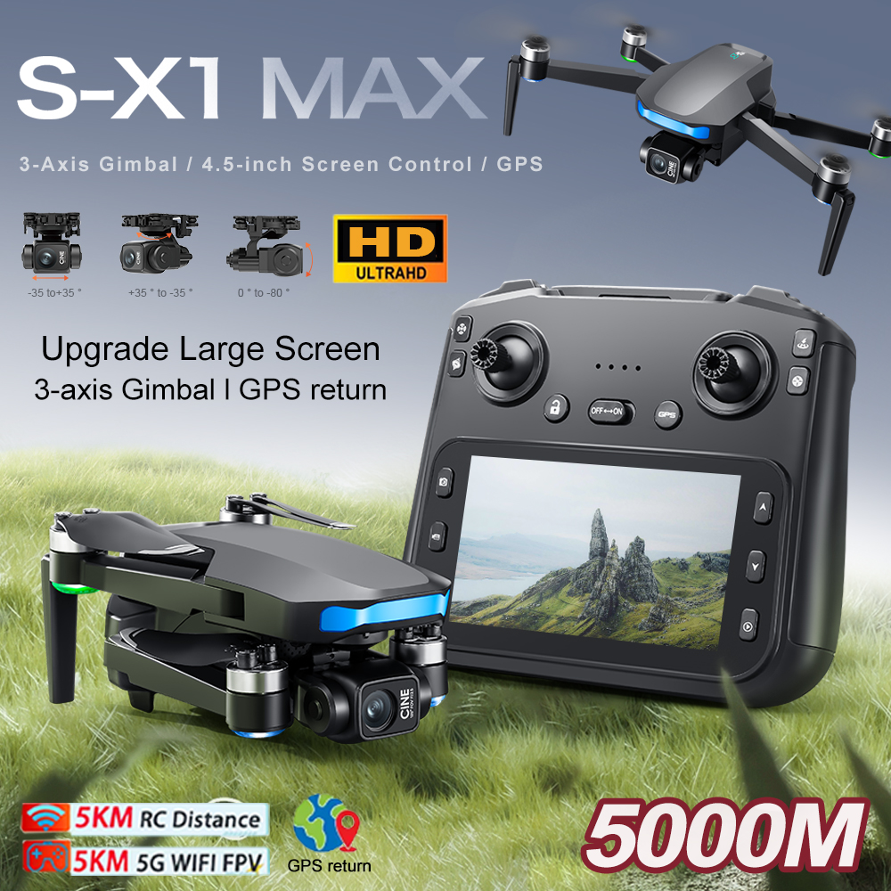 New S-X1 MAX Drone GPS 8K Prof - огляд і ціна Drone Cinematic