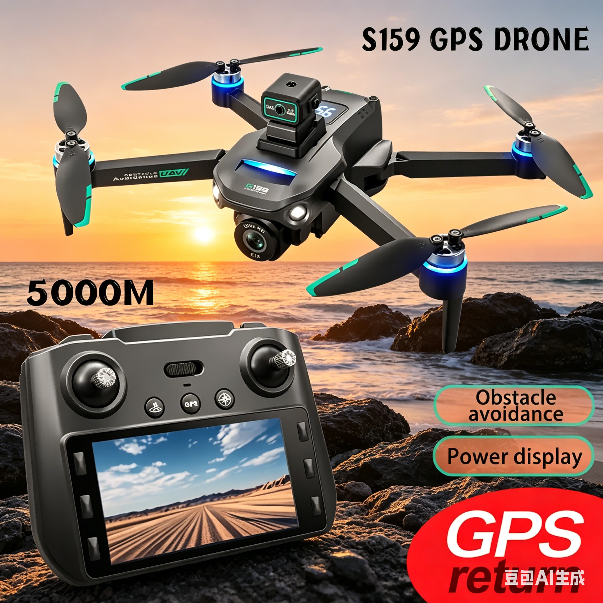 S159 GPS Drone 4K Profesional  - огляд і ціна Drone Cinematic