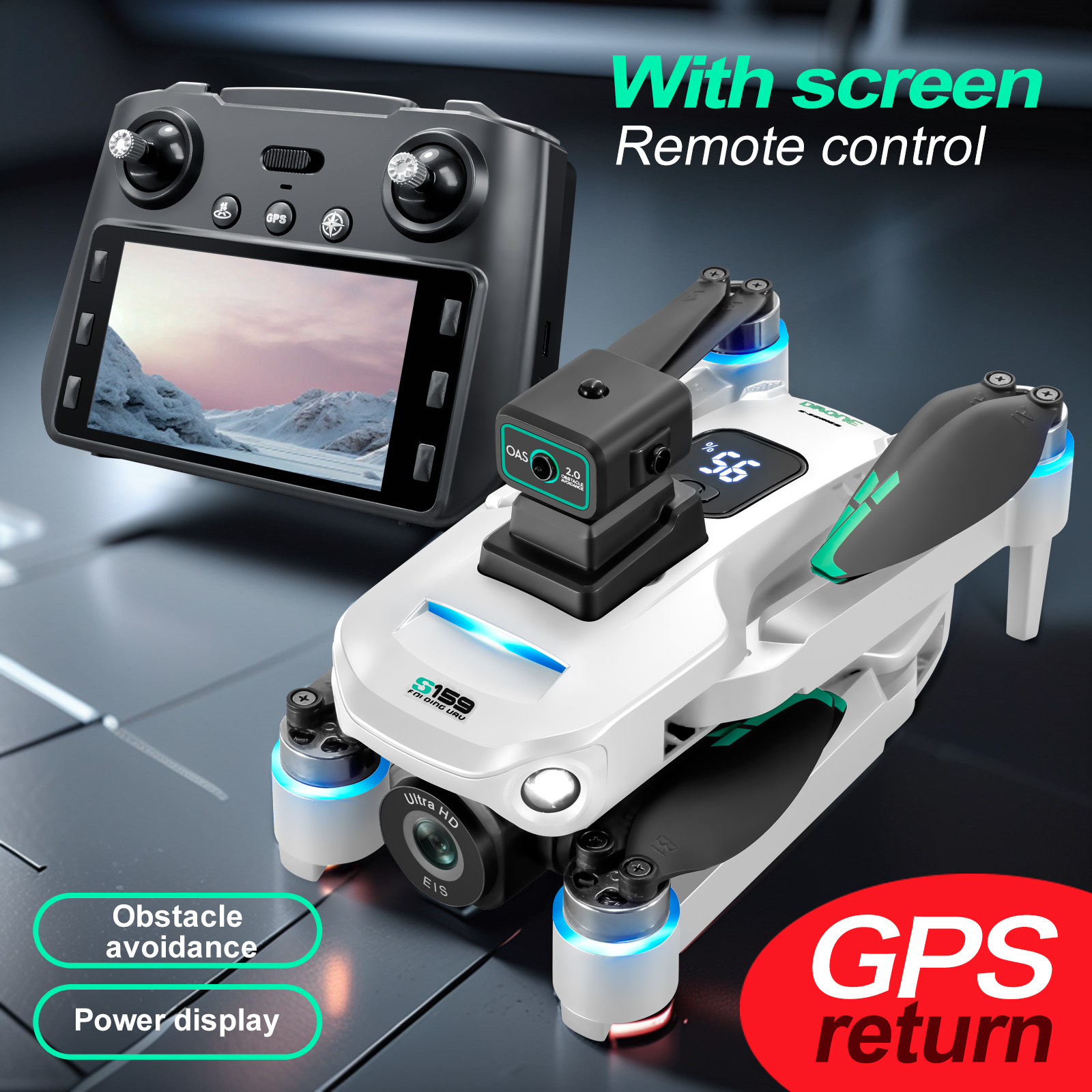 S159 GPS Drone 4K Profesional  - огляд і ціна Drone Cinematic
